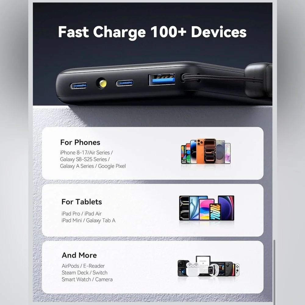 INIU Portable Charger, Ultra Slim 10000mAh - NEW!